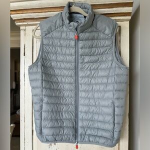 NWT Save The Duck Adam vest size small light grey.